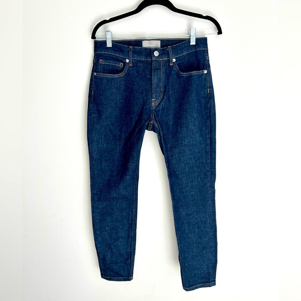 Everlane Women’s Mid-Rise Ankle Jeans In Deep Indigo Size 28